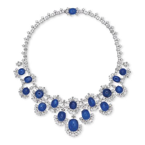 bulgari sapphire and diamond necklace.